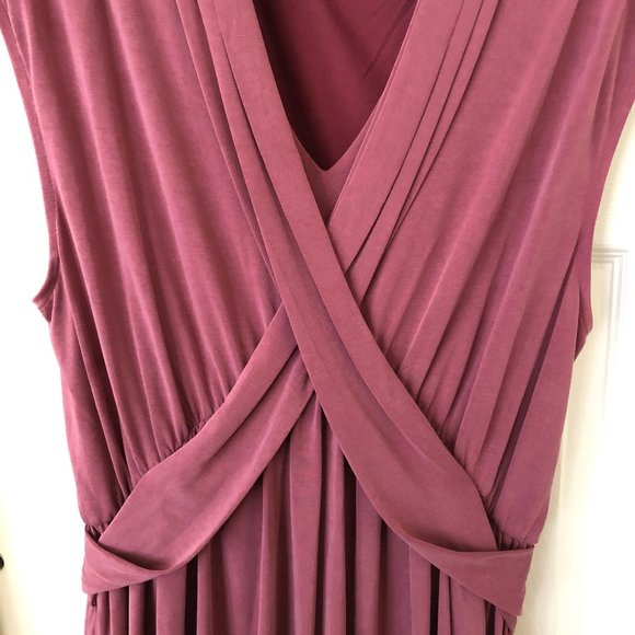 Free People Mauve Pink V-Neck Dress - Picture 7 of 10